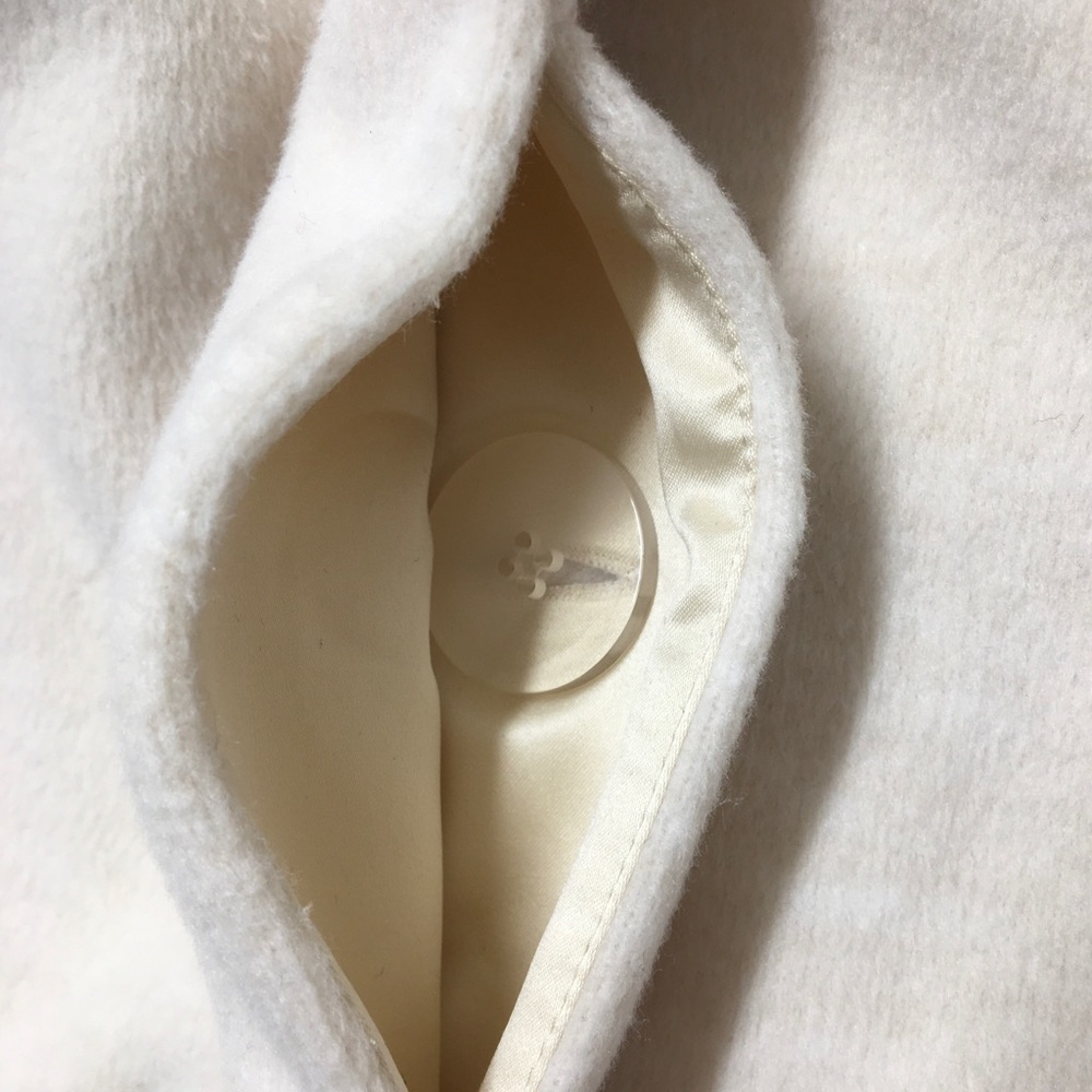 Soft Surroundings Torrente Fleece Hooded Jacket Coat Cream Ivory Medium - Picture 10 of 16